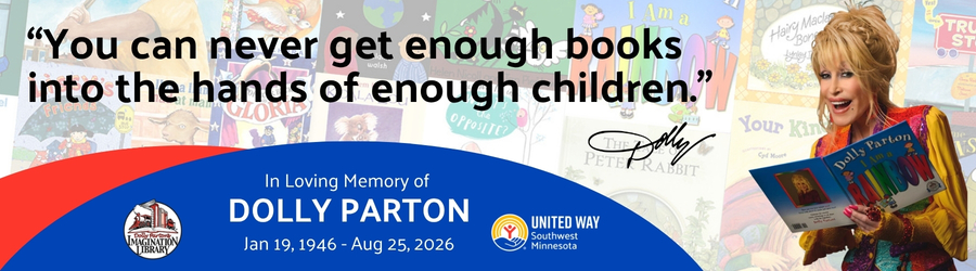You can never get enough books into the hands of enough children. Dolly Parton. In Loving Memory of Dolly Parton. January 19, 1946 to August 25, 2026.