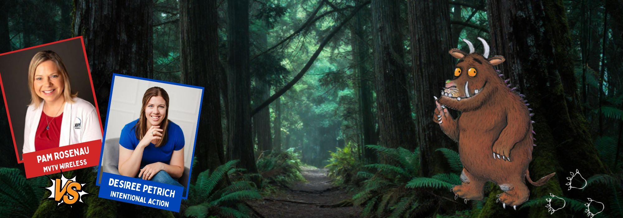 Gruffalo Walk 2026: Pam Rosenau versus Desiree Petrich