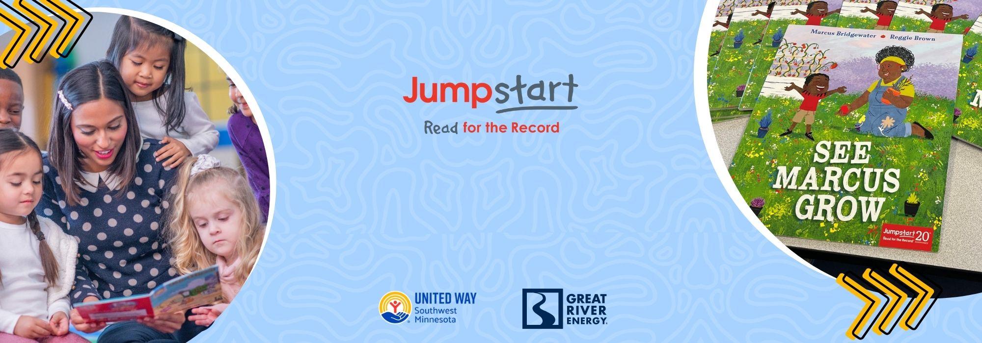 Jumpstart's Read for the Record, sponsored by United Way of Southwest Minnesota Bright River Energy