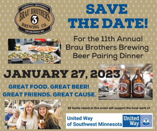 2023 Beer Dinner save the date graphic