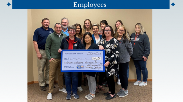 Phot Left to Right: Jeff Gladis, Nick Leske, Jeff Buesing, Lori Lerhol, Ambar Trevino, Manila Hang, Heather Jeseritz, Lacey DeVos, Margaret Palan, Angela Larson, Emma Eidhammer, Shelly Rykhus, and Tanya Eidhammer
